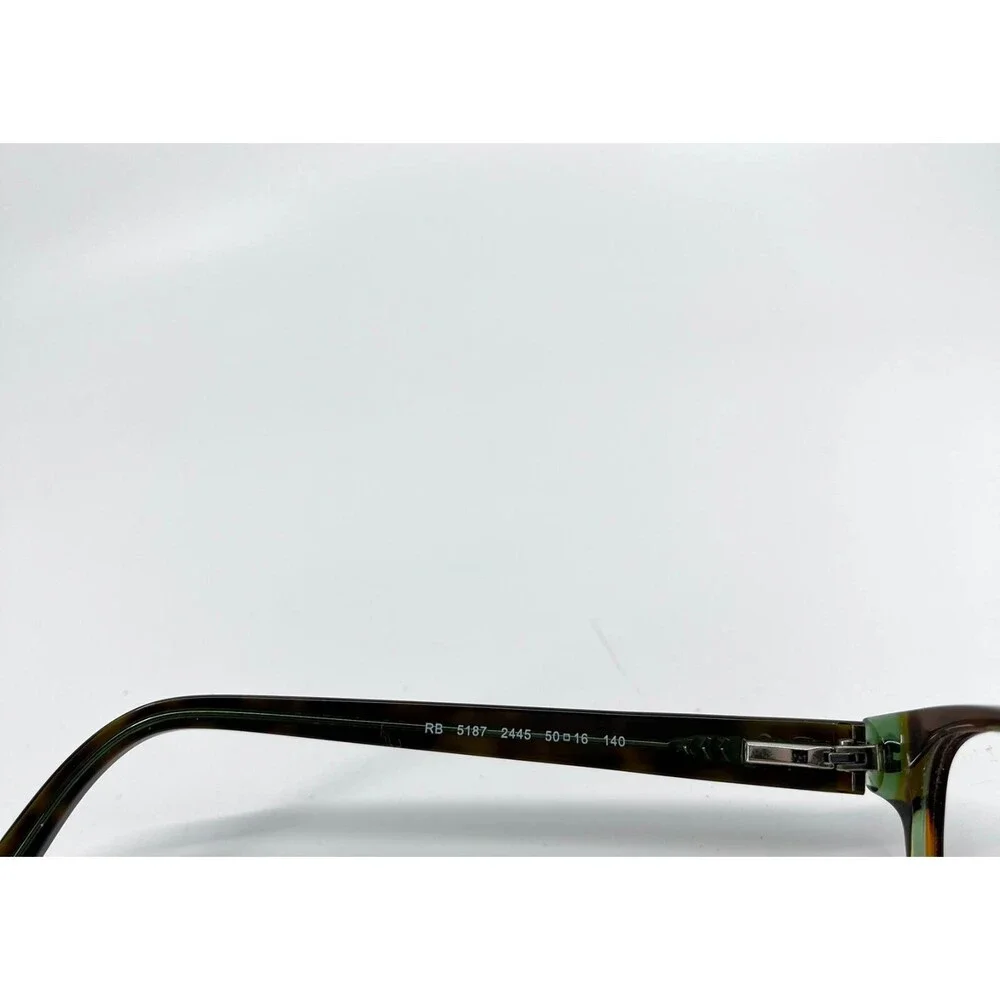 Ray-Ban RB5187 2445 Eyeglasses Frames Brown Rectangular Full Rim 50-16-140 1873